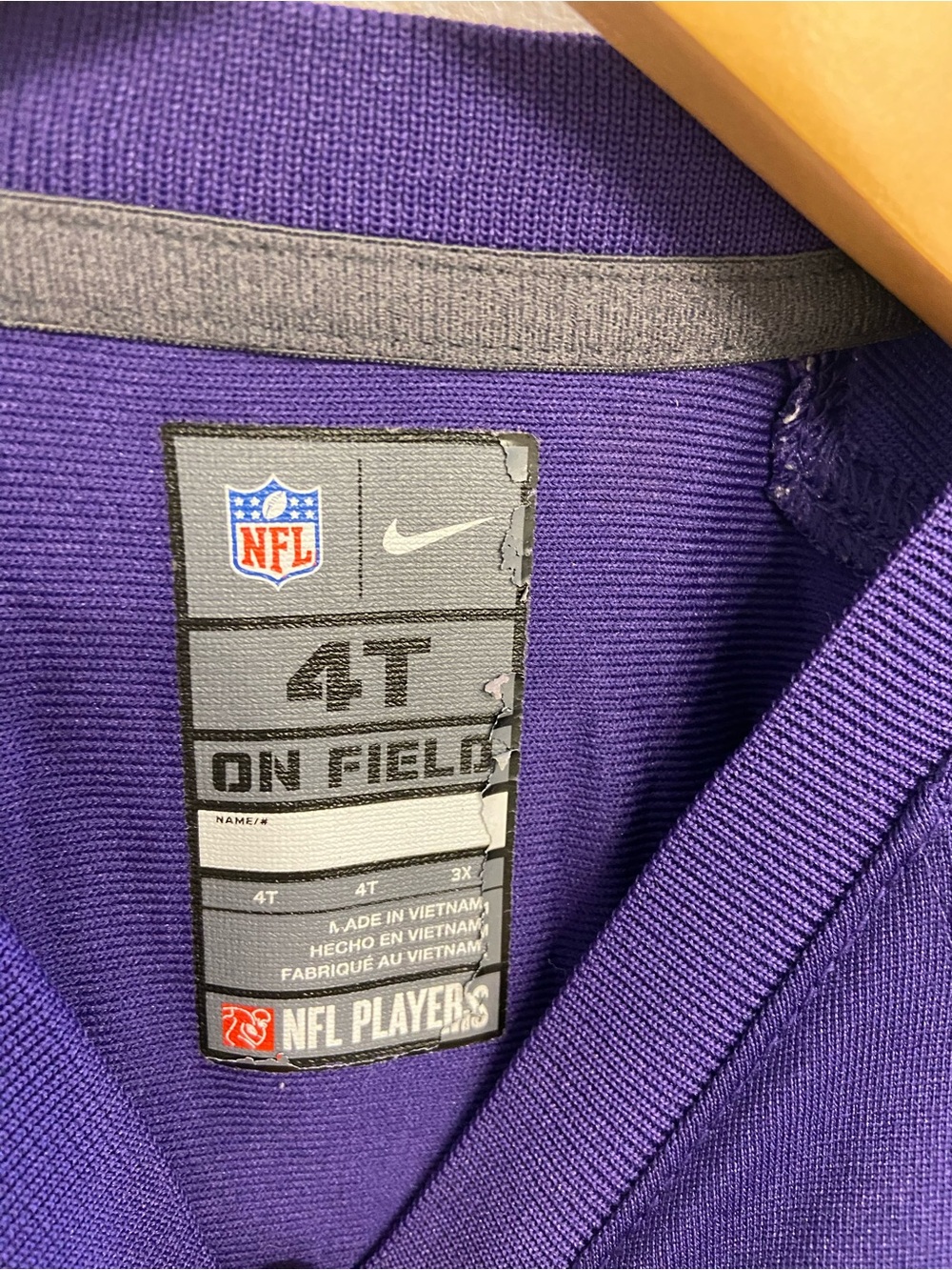 NFL Nike Toddler Unisex Minnesota Vikings Purple #19 Jersey - Picture 3 of 5